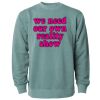 Unisex Midweight Pigment-Dyed Crewneck Sweatshirt Thumbnail