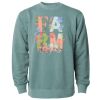 Unisex Midweight Pigment-Dyed Crewneck Sweatshirt Thumbnail