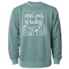 Unisex Midweight Pigment-Dyed Crewneck Sweatshirt Thumbnail