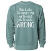 Unisex Midweight Pigment-Dyed Crewneck Sweatshirt Thumbnail