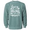 Unisex Midweight Pigment-Dyed Crewneck Sweatshirt Thumbnail