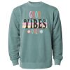 Unisex Midweight Pigment-Dyed Crewneck Sweatshirt Thumbnail