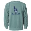 Unisex Midweight Pigment-Dyed Crewneck Sweatshirt Thumbnail